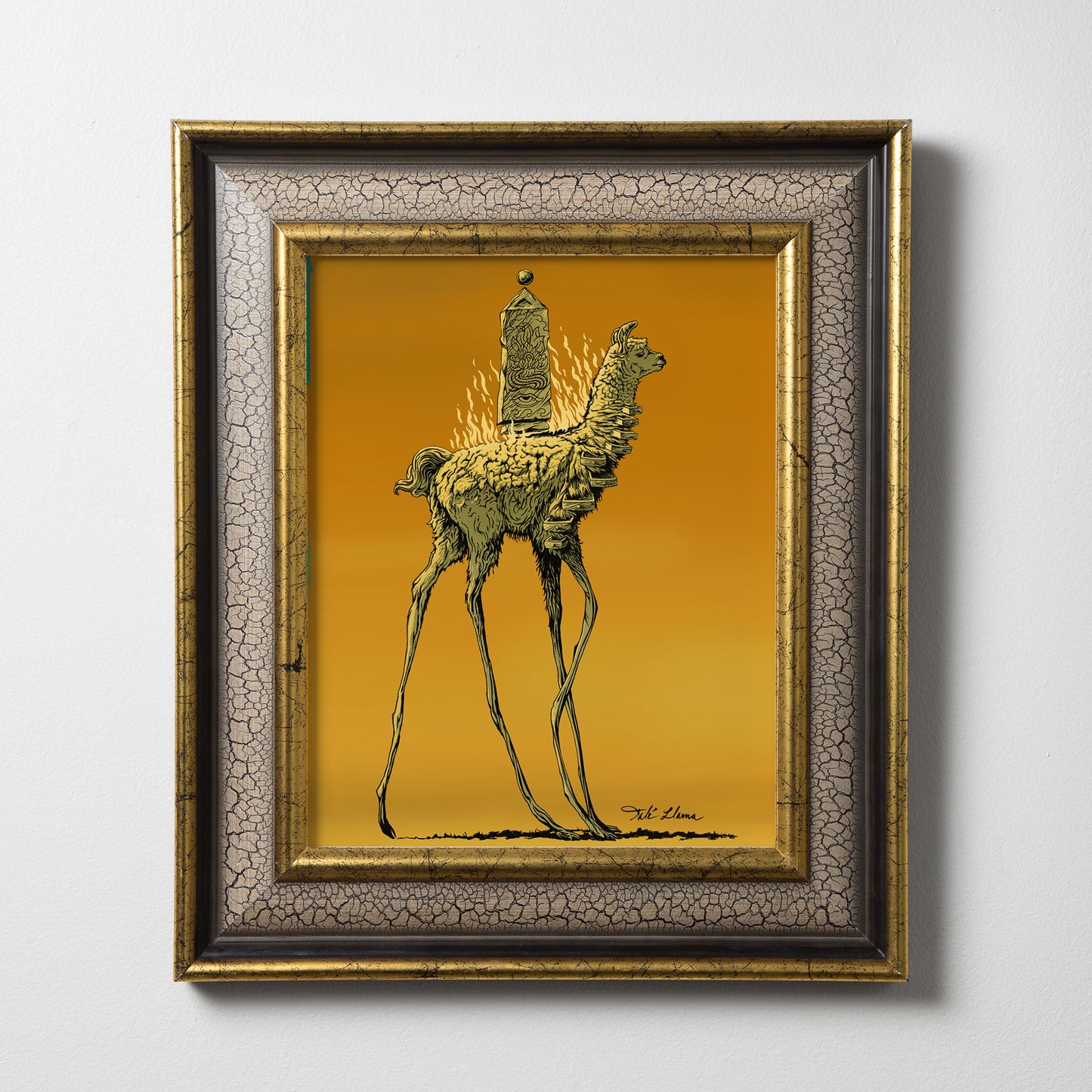 Dali Llama Surreal Print